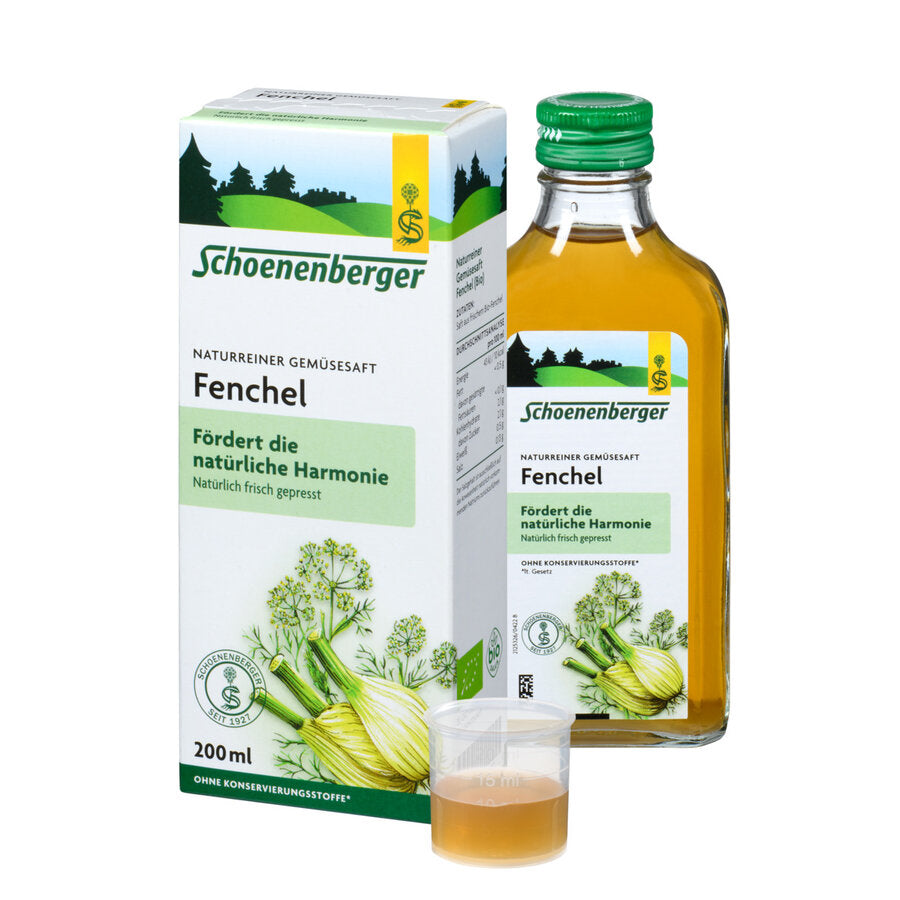 Schoenenberger® fennel, natural cleansing juice (organic), 200ml - firstorganicbaby