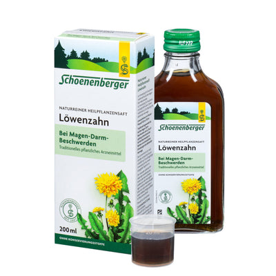 Schoenenberger® Löwenzahn, Naturreiner Medical plant juice organic, 200ml