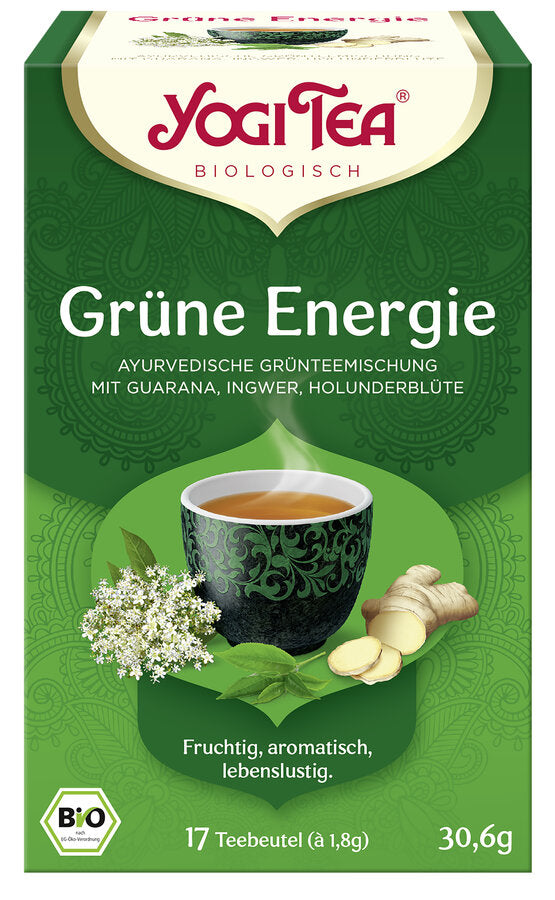 3 x Yogi Tea® GmbH Green Energy Bio, 17x1.8g - firstorganicbaby