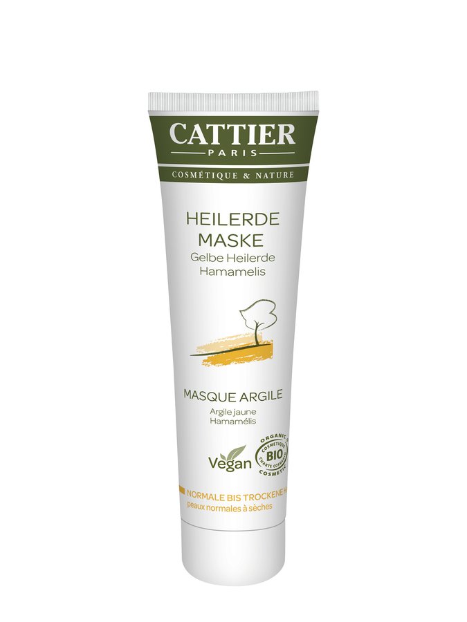 Cattier Cattier Gelbe Heilerde Maske für normale bis trockene Haut, 100ml - firstorganicbaby