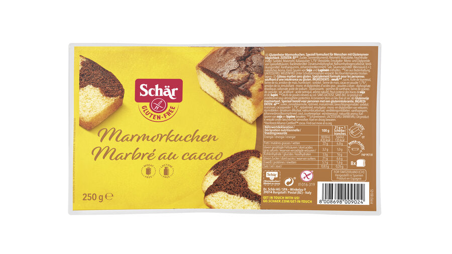 3 x Schär marble cake, 250g - firstorganicbaby