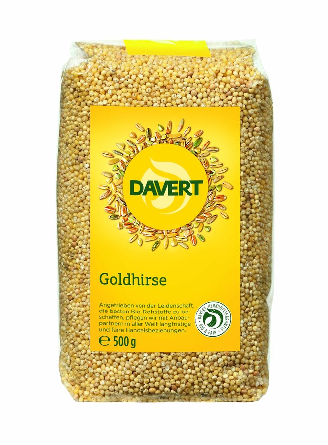 Gold deer is a peeled, coarse -grained millet that is suitable for both sweet and hearty dishes.