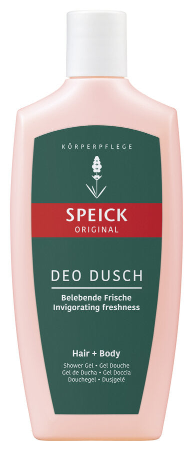 Gentle, thorough cleaning for skin and hair with the original Speick fragrance and organic sage for a refreshing, natural deodorant effect. The classic Speick fragrance ensures an invigorating freshness kick. With the unique extract of the high alpine Speick plant from controlled biological game collection (KBW).