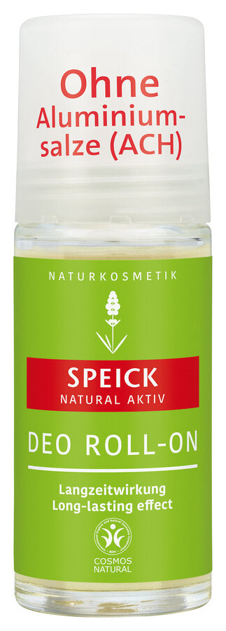 DEO roll-on with effective long-term effect. Protects reliably and maintains with long -lasting freshness. The natural activity formula with the deodorizing extract from organic sage leaves the skin breathing and at the same time regulates the transpiration. Each Speick product contains the unique extract of the high alpine speech plant from controlled biological game collection (KBW).