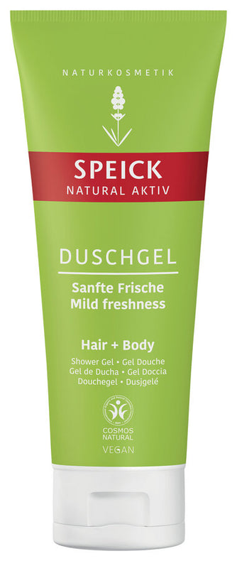 Gentle, thorough cleaning for skin and hair with a stimulating-refreshing fragrance and an effective combination of vegetable and care substances. With wheat proteins for smooth hair and organic sage extract and orange oil for an all -round well -maintained skin feeling. With the unique extract of the high alpine Speick plant from controlled biological game collection (KBW).