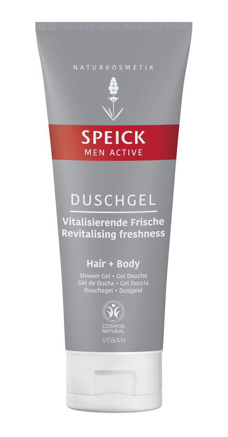 Gentle, thorough cleaning for skin and hair with a fresh masculine fragrance and an effective combination of vegetable and care substances. Contains reed extract, sugar beet extract and vitamin F. with wheat proteins for smooth hair. The bitter, sporty fragrance ensures an activating freshness kick during the day. With the unique extract of the high alpine Speick plant from controlled biological game collection (KBW).