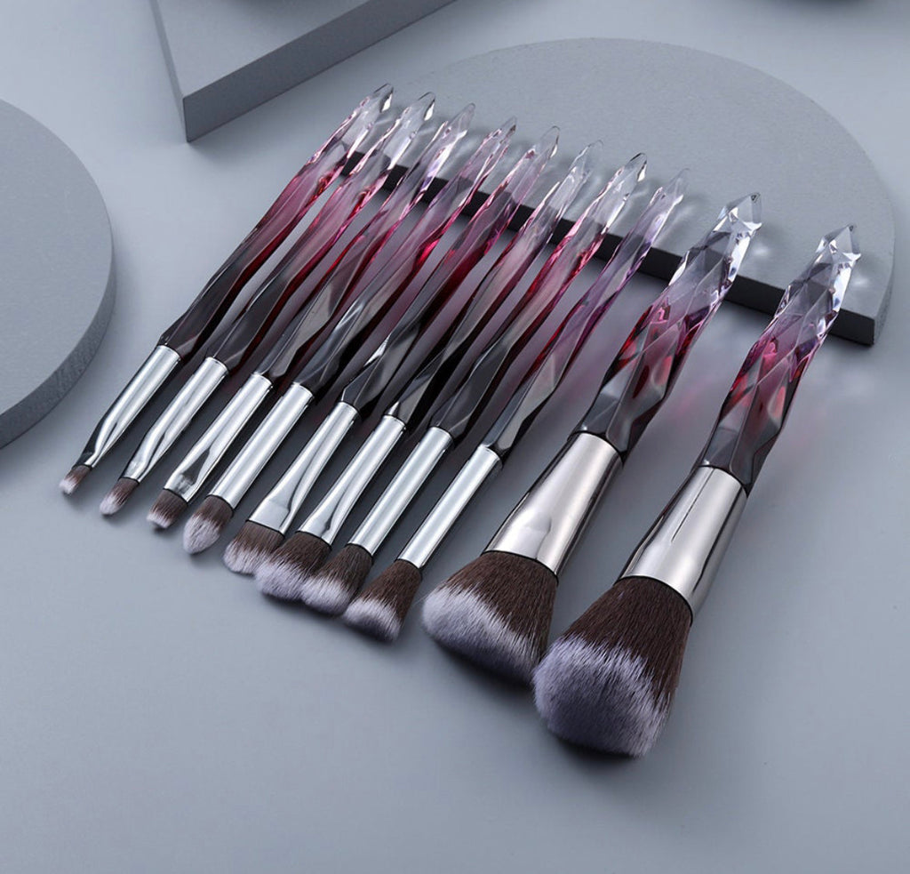 Crystal Makeup Brush Set - firstorganicbaby
