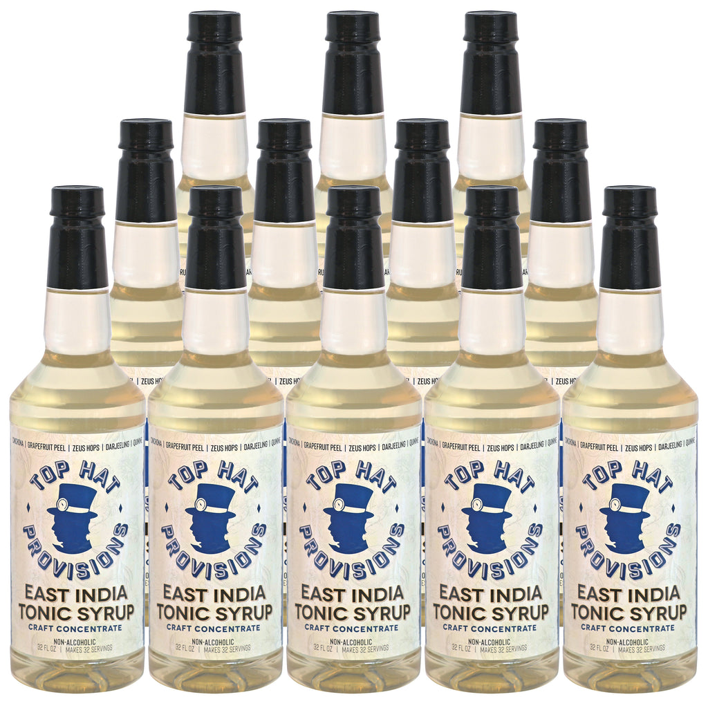 Top Hat East India Tonic Syrup & 5x Quinine Concentrate - 12x32oz Case - firstorganicbaby