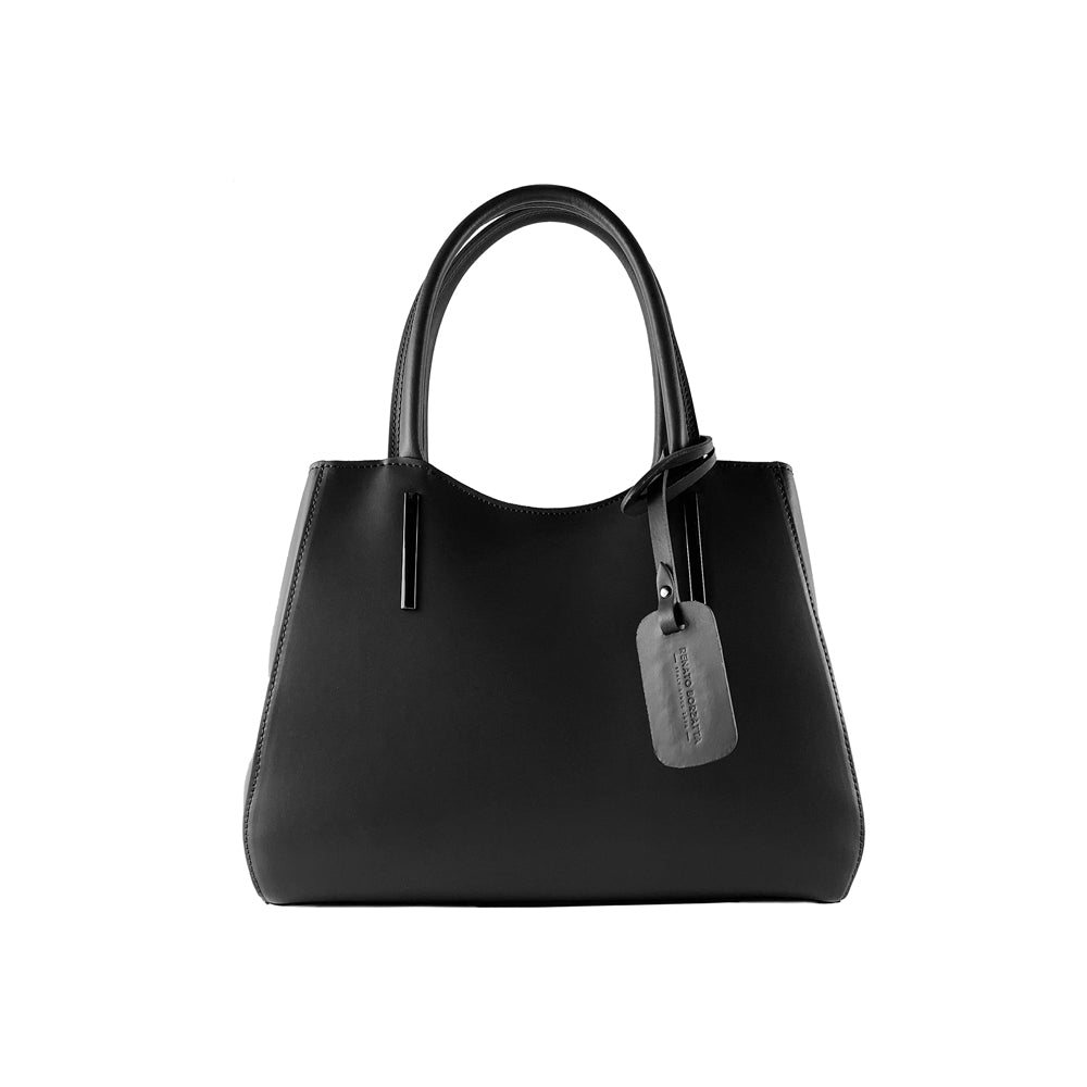 Italian Leather Handbag: Elegant and Versatile with Removable Strap