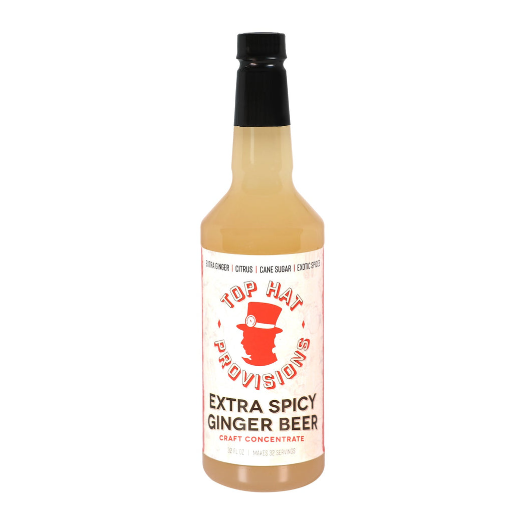 Top Hat Extra Spicy Ginger Beer Syrup & Moscow Mule Batching Mix - 32oz Bottle - firstorganicbaby