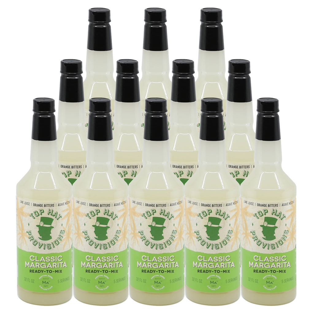 Top Hat Classic Lime Margarita Mix (made with agave nectar & organic lime juice) - 12x32oz Case - firstorganicbaby
