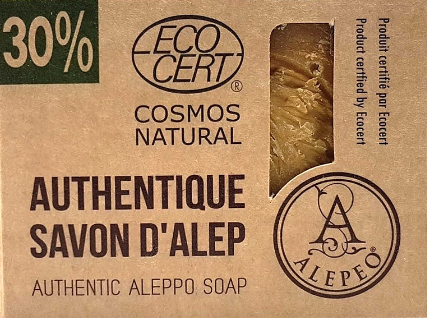 Alepeo Soap natural block 30%, 200g - firstorganicbaby