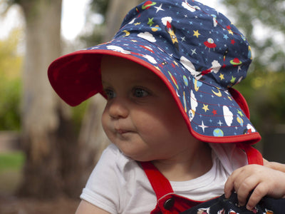 Baby Sun Hats - Reversible Kawaii Designs - firstorganicbaby