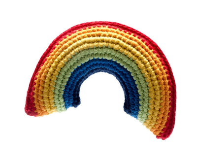 Crochet Cotton Rainbow Baby Toy - firstorganicbaby