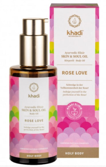 Khadi Natural Products Rose Love, 100ml - firstorganicbaby