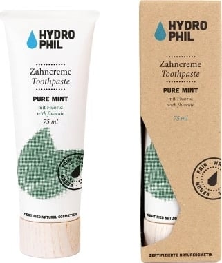 Hydrophil toothpaste pure mint, 75ml - firstorganicbaby