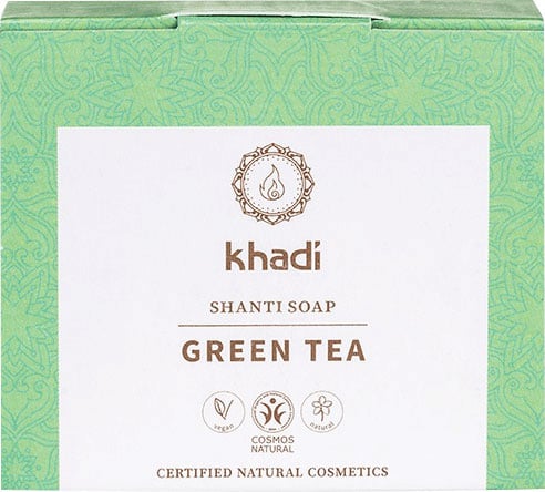 Khadi Natural Products Shanti Soap Green Tea, 100g - firstorganicbaby