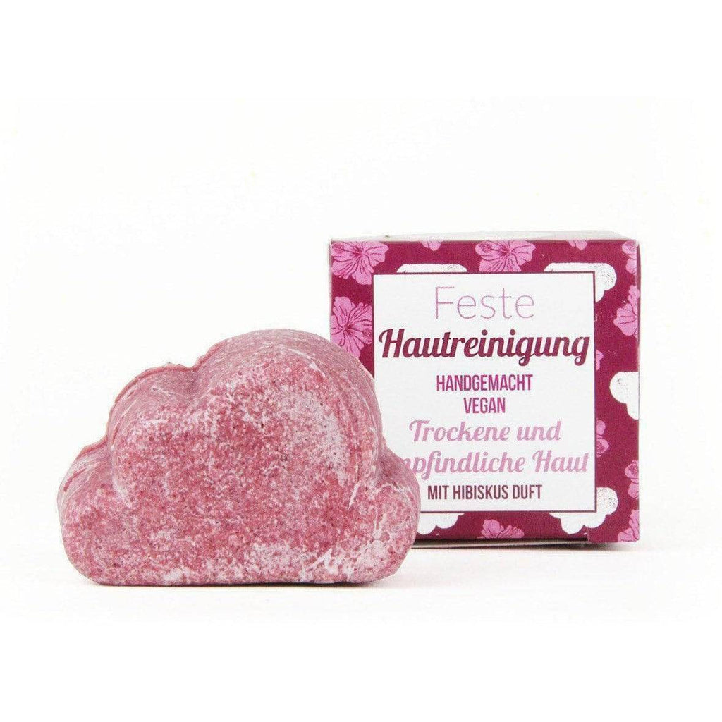 Lamazuma, Water neutral & sustainable Solid skin cleansing hibiscus, 25g - firstorganicbaby