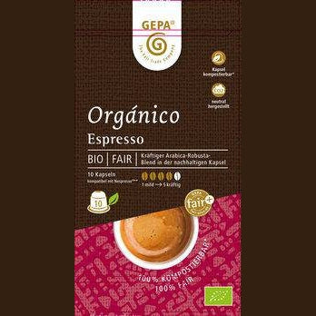 GEPA - The Fair Trade Company Bio Orgánico Espresso Kapsel, 52g - firstorganicbaby