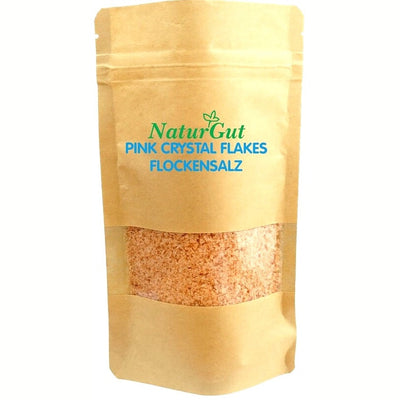 NaturGut Pink Crystal Flakes Flake Salt, 125g - firstorganicbaby