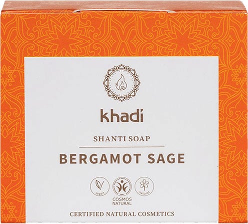 Khadi Natural Products Shanti Soap Bergamot Sage, 100g - firstorganicbaby