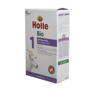 12 x Holle Organic Infant Formula 1 Made from Goat's Milk, 400g - firstorganicbaby