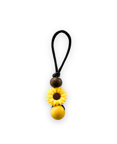 Attache zip fleur jaune - firstorganicbaby