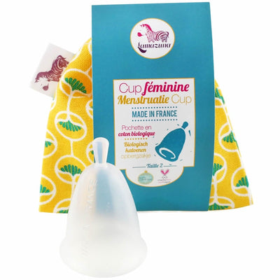 Lamazuma, Water Neutral & Sustainable Menstrual Cup Size 2 Yellow, 1PC - firstorganicbaby