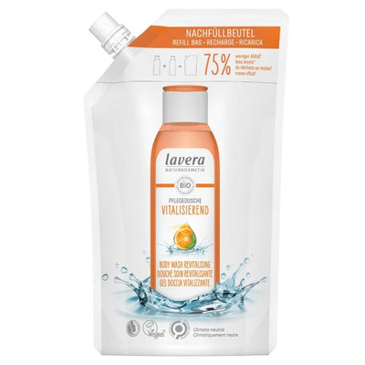 Lavera shower gel revitalizing refill bag, 500ml - firstorganicbaby