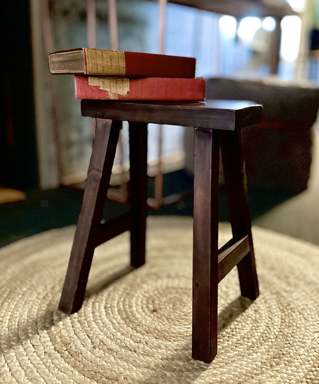 50% Off, Wooden Stool, Recycled Firwood - firstorganicbaby