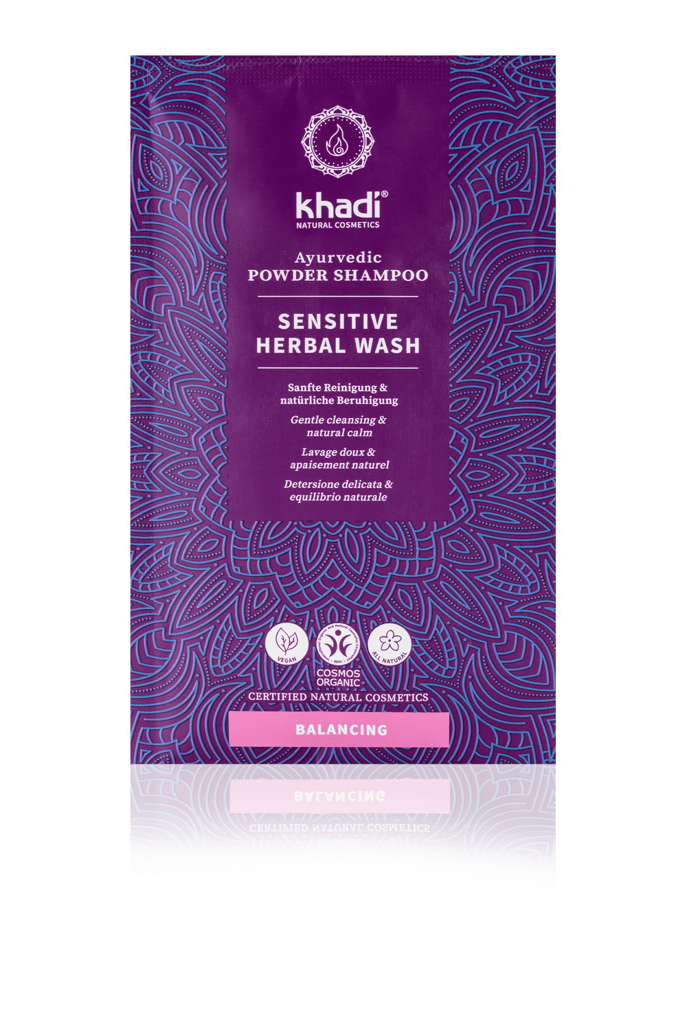 Khadi Natural Products Sensitive Herbal Wash Powder Shampoo, 50g - firstorganicbaby