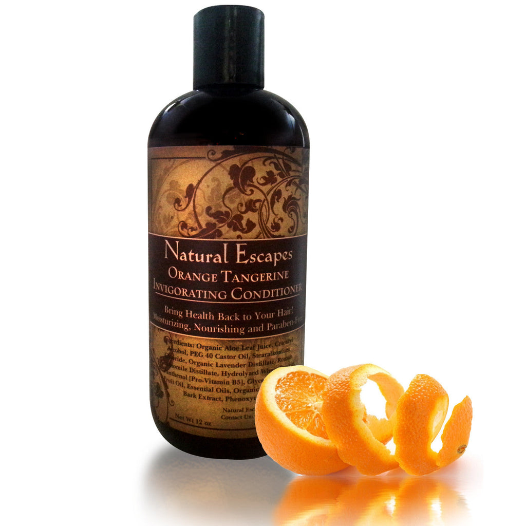 Orange Tangerine Invigorating Conditioner | Lightweight Conditioner for Oily Hair, Gray Hair, Hair Loss & More - firstorganicbaby