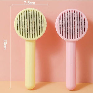 Pet Self Cleaning Grooming Brush Comb Shed - firstorganicbaby