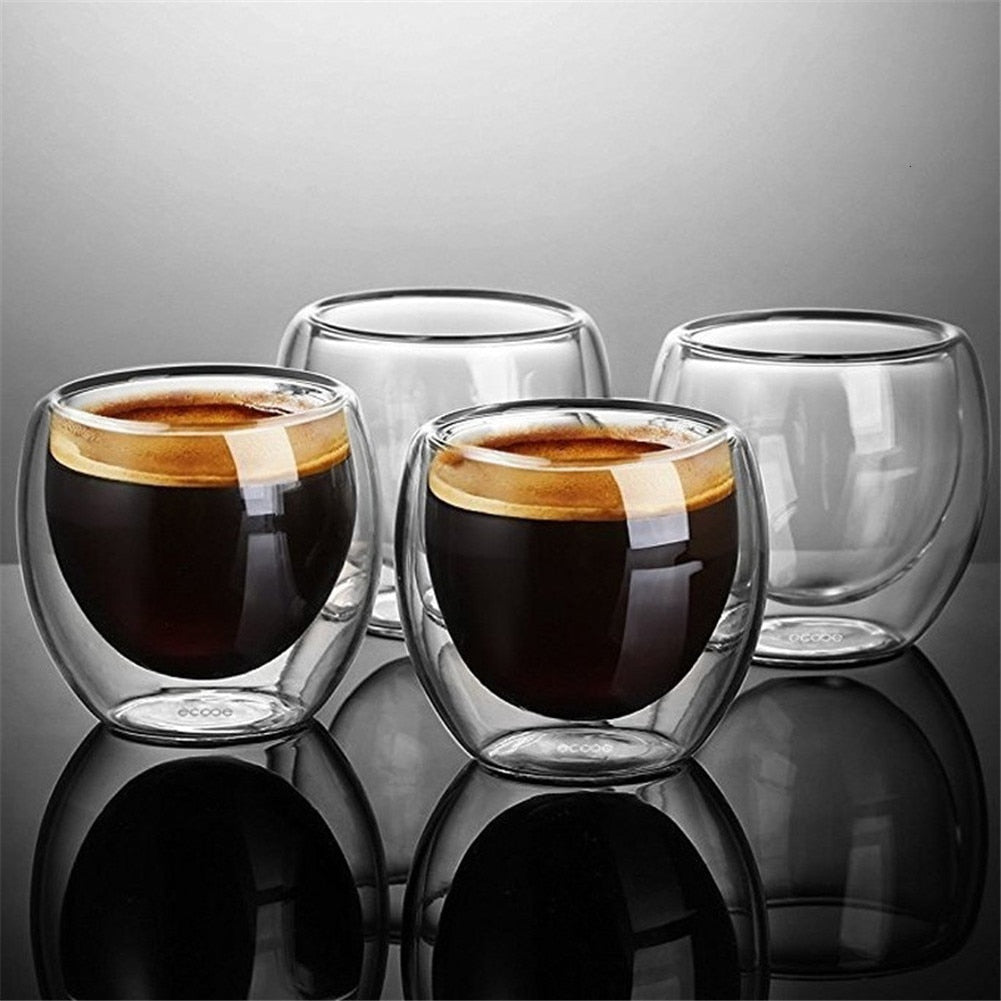 Heat-resistant Double Wall Glass Cup