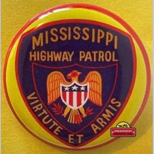 Rare 👮 Vintage 1950s Tin Litho Special Police Badge Mississippi Highway Patrol