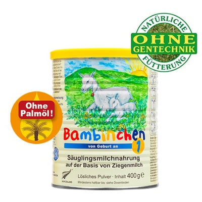 Bambinchen infant formula based on goat milk 1 from birth on, 400g - firstorganicbaby
