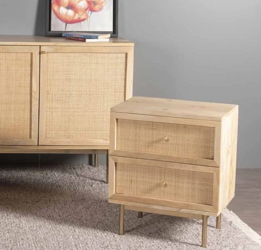 30% off, SP0213R, Raphia Nightstand, Natural - firstorganicbaby