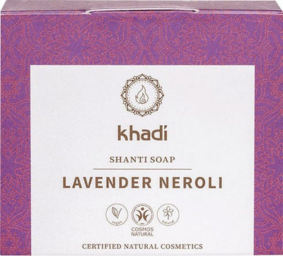Khadi Natural Products Shanti Soap Lavender Neroli, 100g - firstorganicbaby