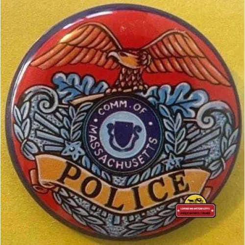 Vintage 1950s Tin Litho Special Police Badge Commonwealth of Massachusetts