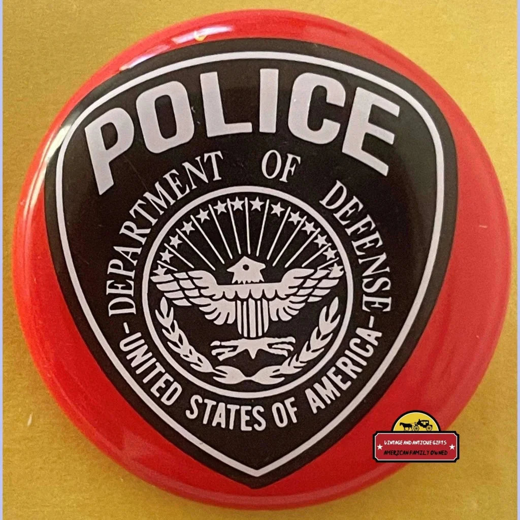 Vintage 1950s Tin Litho Special Police Badge Department of Defense