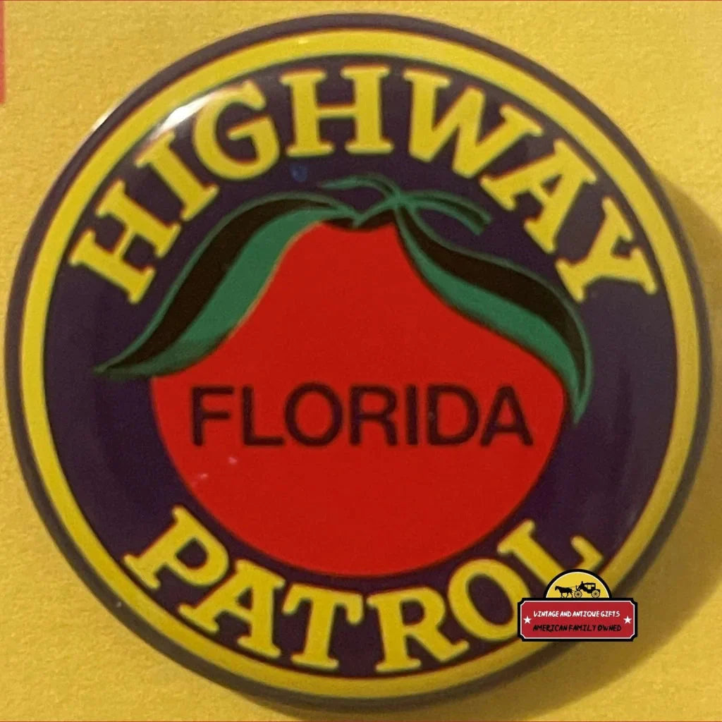 Vintage 1950s Tin Litho Special Police Badge Florida Highway Patrol
