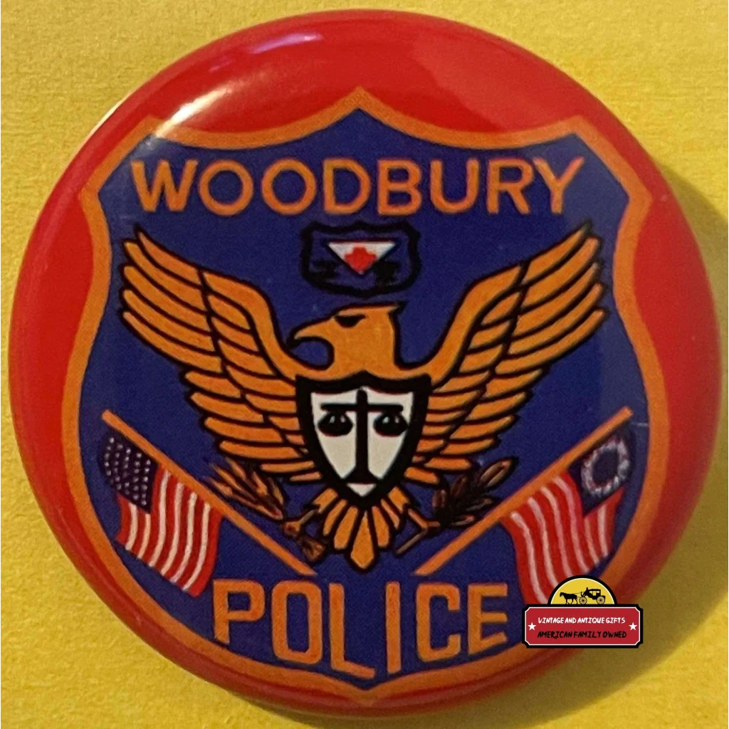 Vintage 1950s Tin Litho Special Police Badge Woodbury