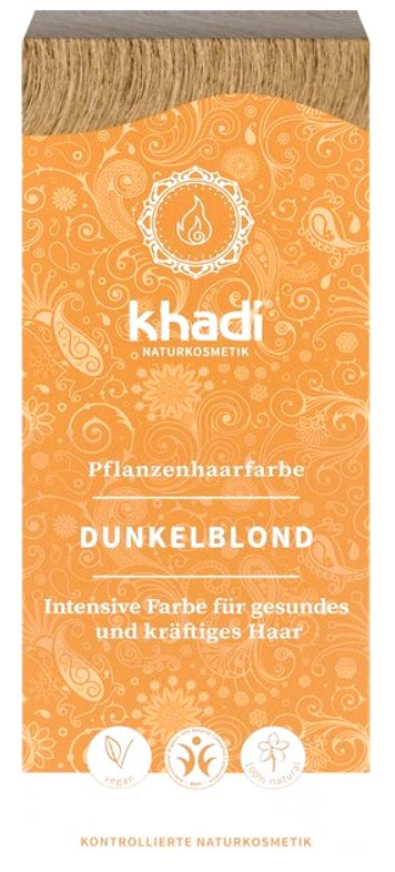 Khadi plant hair color dark blonde, 100g - firstorganicbaby